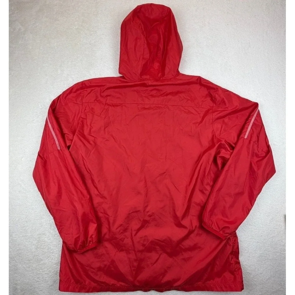 Nike Mens XXL Red Full‎ Zip Hooded Windbreaker Mesh Lining Jacket AA2090-657